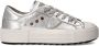Philippe Model Zilveren Leren Sneakers met Metalen Detail Gray Dames - Thumbnail 1