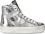 Philippe Model Hoge zilveren gelamineerde sneakers Grijs Dames - Thumbnail 1