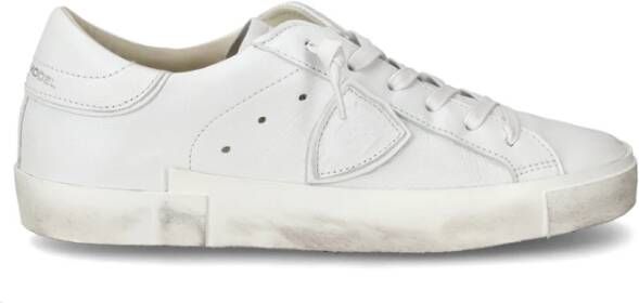 Philippe Model Paris X Sneaker in zwart suède en leer met zilveren leren hak Wit Dames