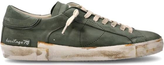 Philippe Model Groene Tennis Sneakers Heritage 78 Evolutie Green Heren