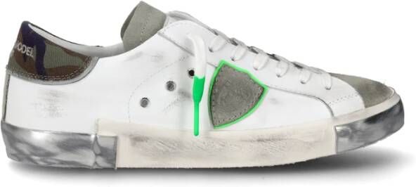 Philippe Model Retro Street Sneaker met Neon Accents Multicolor Heren