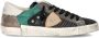 Philippe Model Italiaanse leren sneakers met iconisch embleem Multicolor Heren - Thumbnail 1