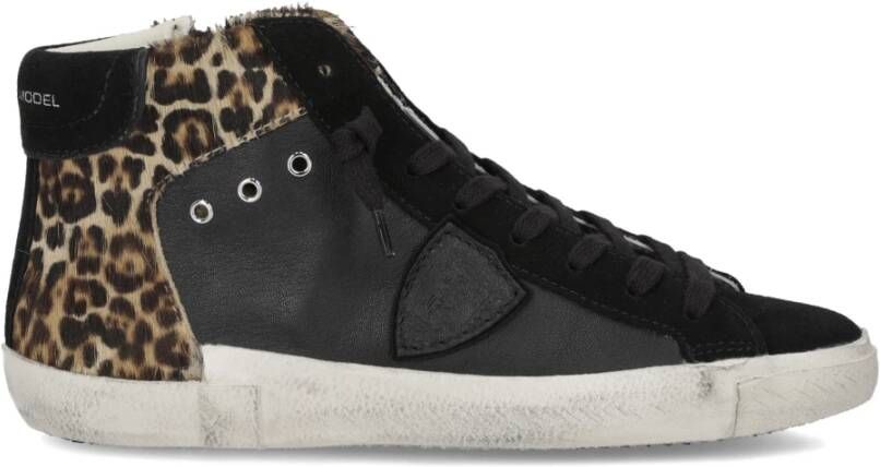 Philippe Model High-Top Sneakers Prsx High Woman in luipaardprint