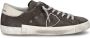 Philippe Model Antraciet Lage Sneakers met Spiegelende Inzetstukken Gray Heren - Thumbnail 2