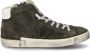 Philippe Model Groene hoge sneakers in verweerde stijl Green Heren - Thumbnail 6