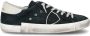 Philippe Model Paris X Leren Sneakers in Zwart Gebruikt Effect Zwart Heren - Thumbnail 1