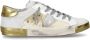 Philippe Model Glamoureuze Suede Sneakers Zilver Wit Multicolor Dames - Thumbnail 2