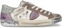 Philippe Model Witte Beige Paarse Tennisschoenen Multicolor Dames - Thumbnail 1
