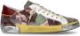 Philippe Model Gedrukte Leren Sneakers voor Heren Multicolor Heren - Thumbnail 1
