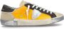 Philippe Model Oranje Leren Casual Sneakers Mannen Multicolor Heren - Thumbnail 2