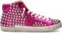 Philippe Model Fuchsia High-Top Studded Sneakers Pink Dames - Thumbnail 2