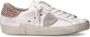 Philippe Model Witte leren sneakers met roze hiel White Dames - Thumbnail 1