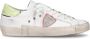 Philippe Model Prsx Witte Sneakers met Verouderd en Slangeneffect White Dames - Thumbnail 1