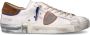 Philippe Model Witte Kalfsleren Lage Sneakers met Metalen Details White Heren - Thumbnail 8