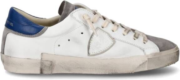Philippe Model Stijlvolle witte sneakers voor moderne mannen White Heren