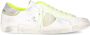 Philippe Model Vintage Distressed Lace-Up Sneakers White Heren - Thumbnail 17