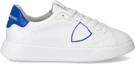 Philippe Model Witte Blauwe Temple Sneakers Ode Frankrijk Multicolor Heren