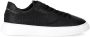 Philippe Model Stedelijke Leren Sneaker met Contrast Kraag Black Heren - Thumbnail 1