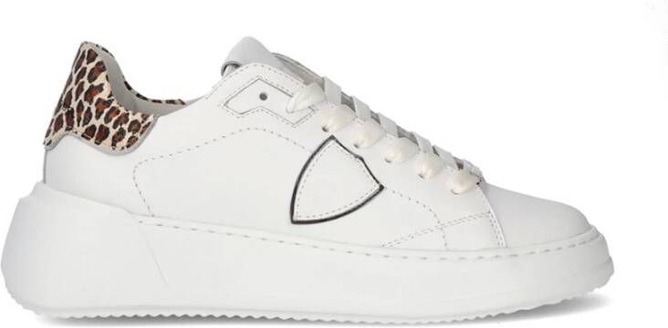 Philippe Model Dierenprint Lage Top Sneakers White Dames