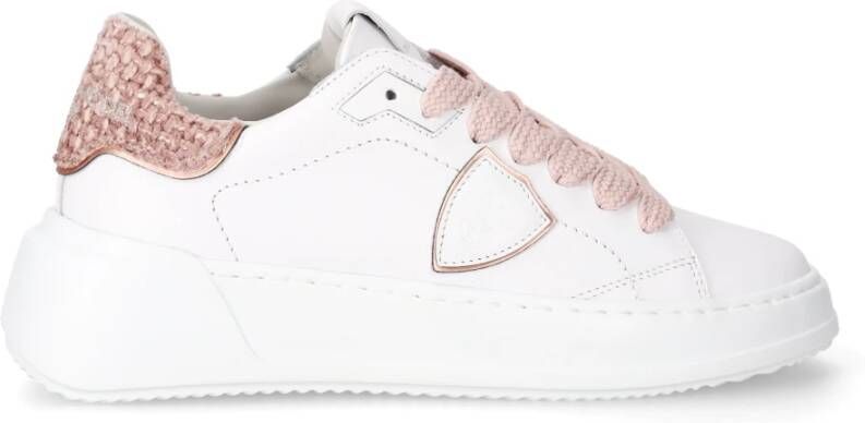 Philippe Model Tempel Sneakers met vetersluiting White Dames