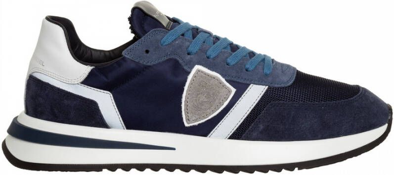 PHILIPPE MODEL Lage Sneakers Dames Tropez 2.1 Low Maat: 41 Materiaal: Leer Kleur: Blauw - Foto 3