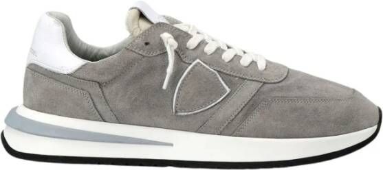 Philippe Model Grijze Sneakers met Tropez 2.1 Stijl Grijs Heren