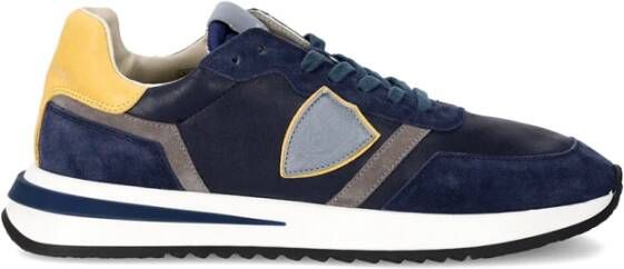 Philippe Model Blauwe Sneakers Tropez 2.1 Multicolor Heren