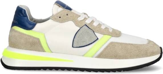 Philippe Model Multicolor Suède Veterschoenen Multicolor Heren