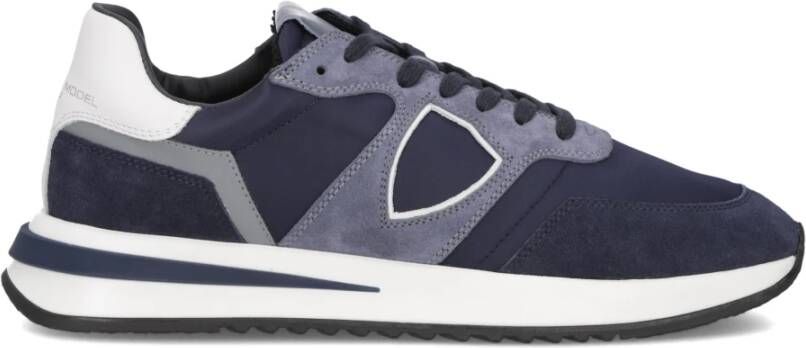PHILIPPE MODEL Lage Sneakers Heren Tropez 2.1 Low Man Textiel Blauw