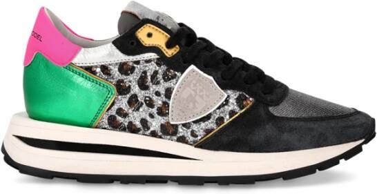 Philippe Model Hoge Lage Sneaker Tropez Stijl Comfortabel Sportief Gray Heren