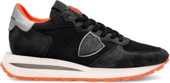 PHILIPPE MODEL Lage Sneakers Heren Tropez Haute Low Man Leer Zwart