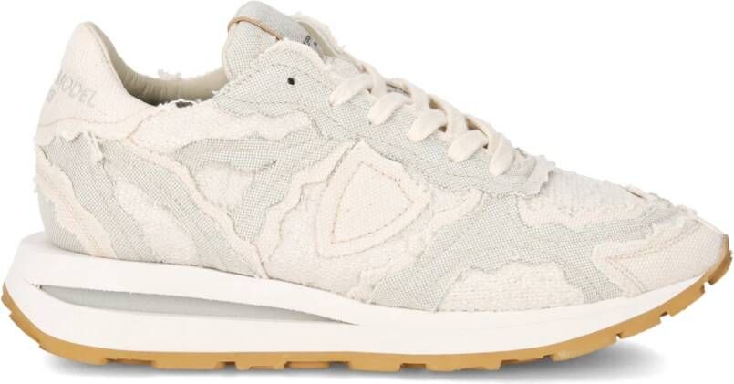 Philippe Model Low-Top Sneakers Tropez Haute Low Fancy Denim Metal Beige Sneaker in beige