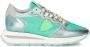PHILIPPE MODEL Lage Sneakers Dames Tropez Haute Low Woman Maat: 41 Materiaal: Leer Kleur: Groen - Thumbnail 2