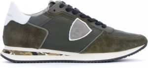 Philippe Model Side Logo-Patch Low-Top Sneakers Groen
