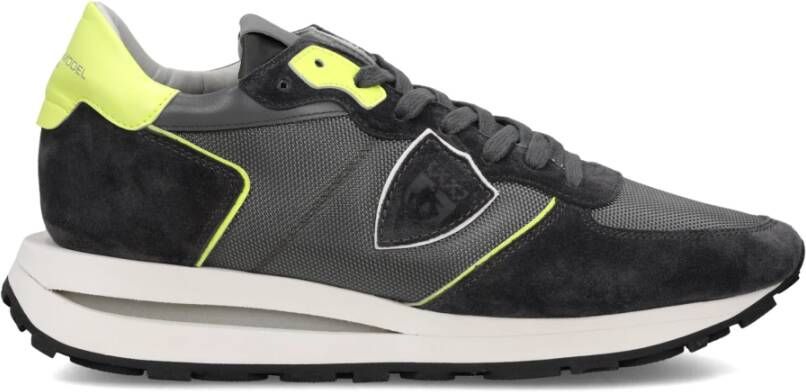 Philippe Model Tropez Haute low gris jaune Grijs
