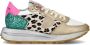Philippe Model Zilveren Flicks Tropez Haute Low Sneaker Multicolor Dames - Thumbnail 1