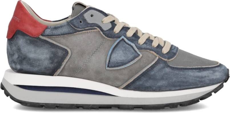 Philippe Model Tropez Haute low gris blue Blauw