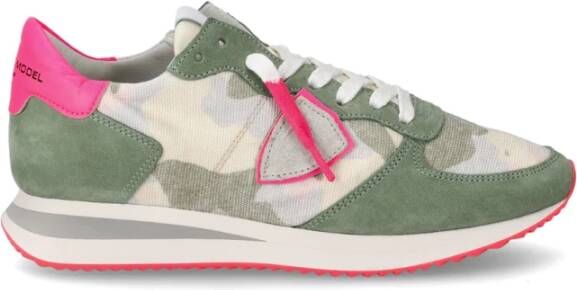 Philippe Model Camouflage Pop Green Hardloopschoenen Meerkleurig Dames