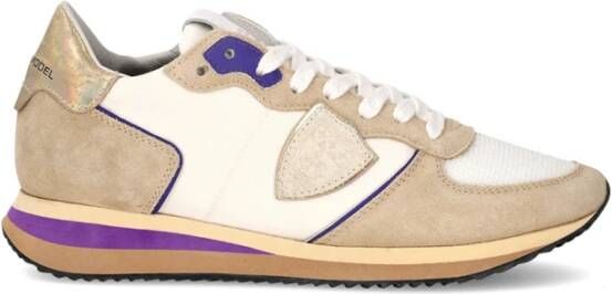 Philippe Model Beige Violet Hardloopschoenen Trpx Beige Dames