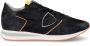 Philippe Model Effen Patroon Leren Sneakers voor Heren Zwart Heren - Thumbnail 5