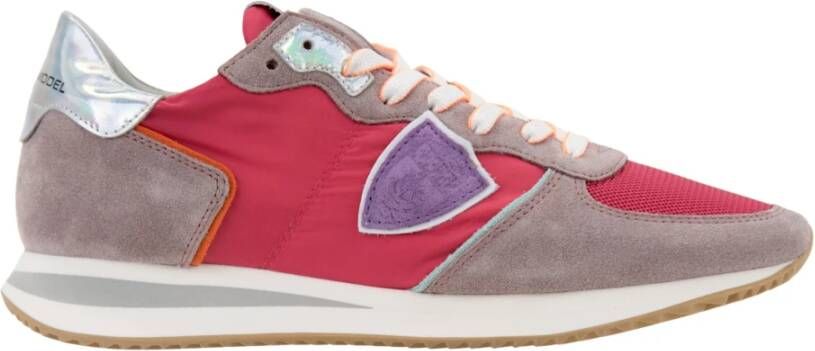 Philippe Model Sneakers van gelamineerd suède en stof met veters