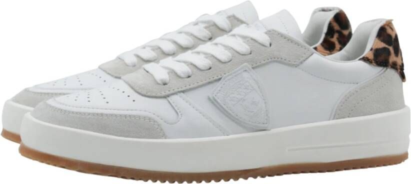 Philippe Model Leopard Pony Skin Mode Sneakers White Dames