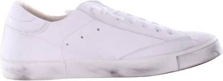Philippe Model Witte Sneakers met Uniek Ambachtelijk Ontwerp White Heren