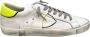 Philippe Model Leren Vetersneakers met Handtekeningembleem White Heren - Thumbnail 5