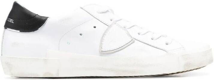 Philippe Model Wit Zwart Sneakers Stijlvol en Comfortabel White