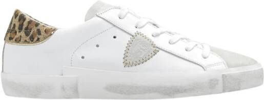 Philippe Model Sneaker met dierenprint van leer White Dames