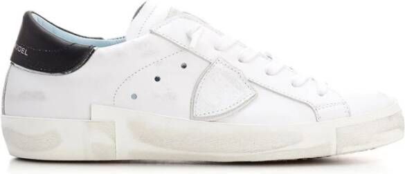 Philippe Model Wit Zwart Sneakers Stijlvol en Comfortabel White