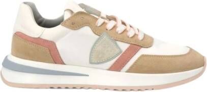 Philippe Model Witte Sneakers Regular Fit Geschikt voor Alle Temperaturen 50% Leer 50% Andere Vezels White Dames