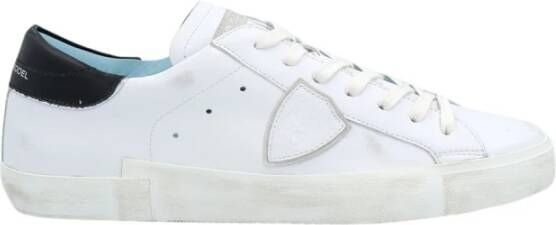 Philippe Model Wit Zwart Sneakers Stijlvol en Comfortabel White