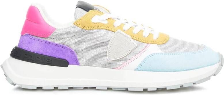 Philippe Model Multicolor Nylon Sneakers met Suède en Leren Details Meerkleurig Dames